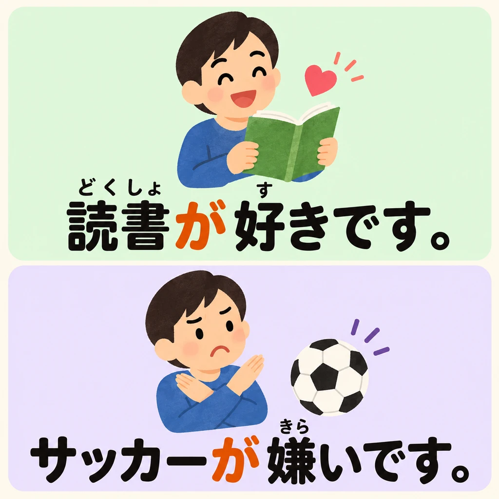 เวลาคุยเรื่องความสนใจหรือเลือกอาหาร ใช้สองรูปประโยคนี้บอกสิ่งที่ชอบและไม่ชอบได้