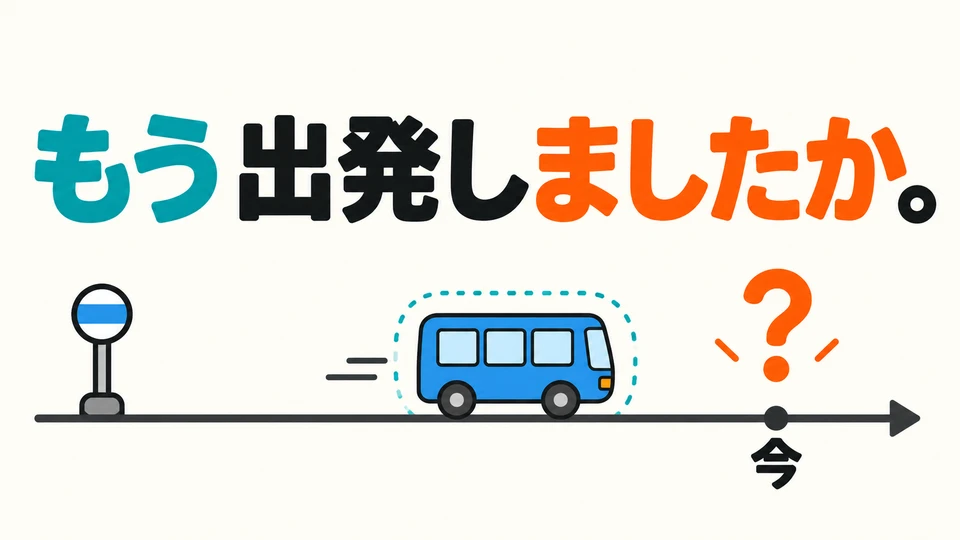 Use 「もう + verb in ました form + か」 to ask whether an action has been completed by now.