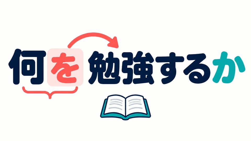 Keep the particle after the question word. The 「を」 in 「何を」 marks what is being studied.