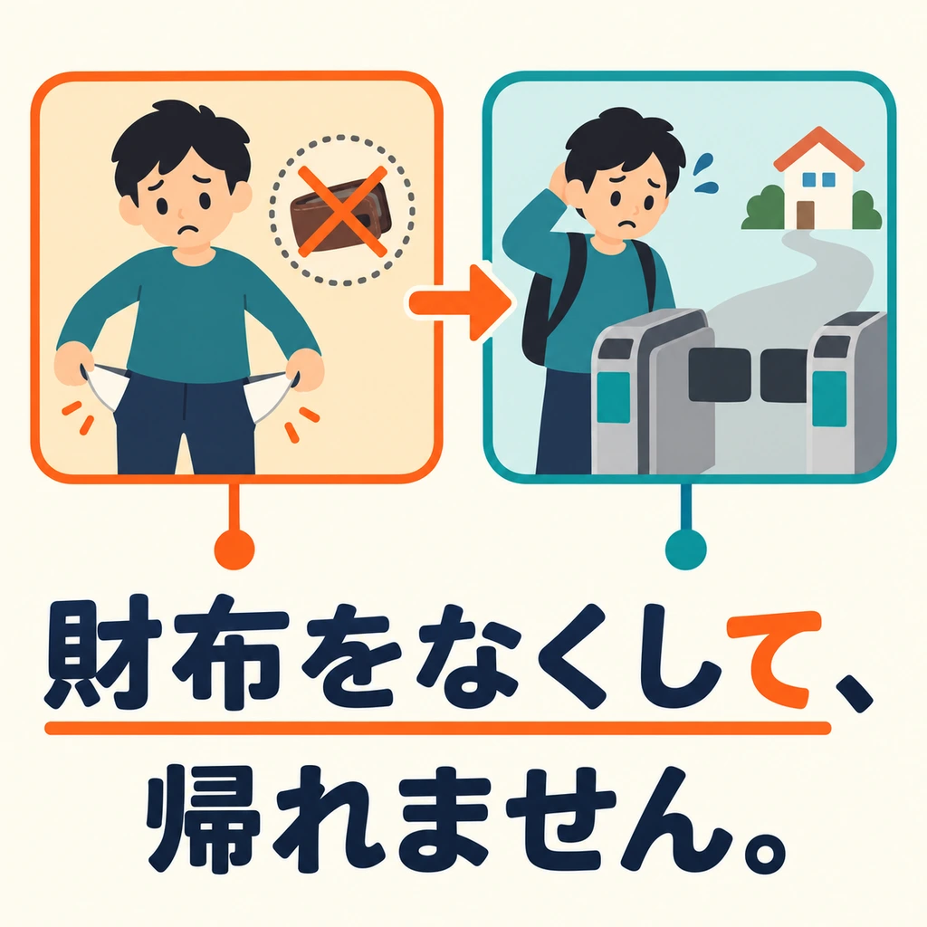 為什麼回不了家？丟錢包是原因，回不了家是它造成的結果。