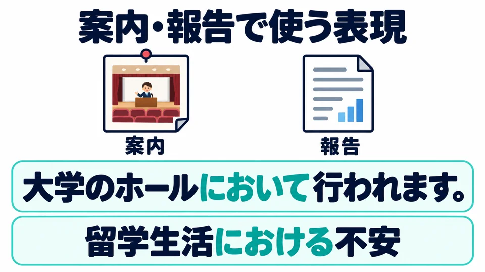 This is a fairly formal expression, often used in event notices, explanatory texts, and reports.