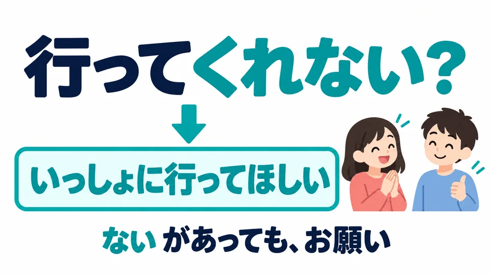 Although it contains 「ない」, this means “Could you help me?” It does not tell the other person not to go.
