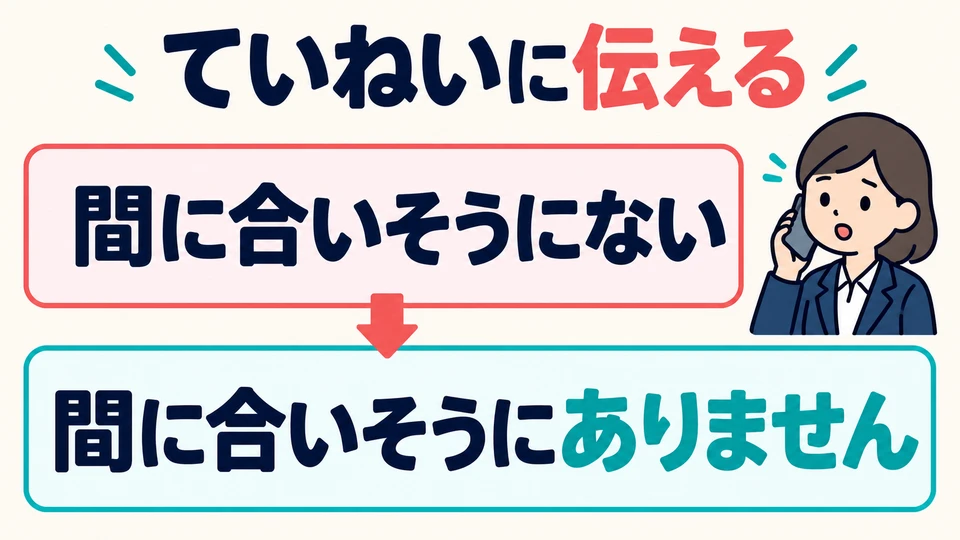Für eine höfliche Erklärung kannst du 「そうにない」 durch 「そうにありません」 ersetzen.