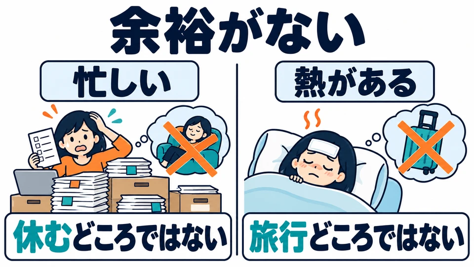Use this pattern when you are so busy or the situation is so bad that you cannot even consider doing something.