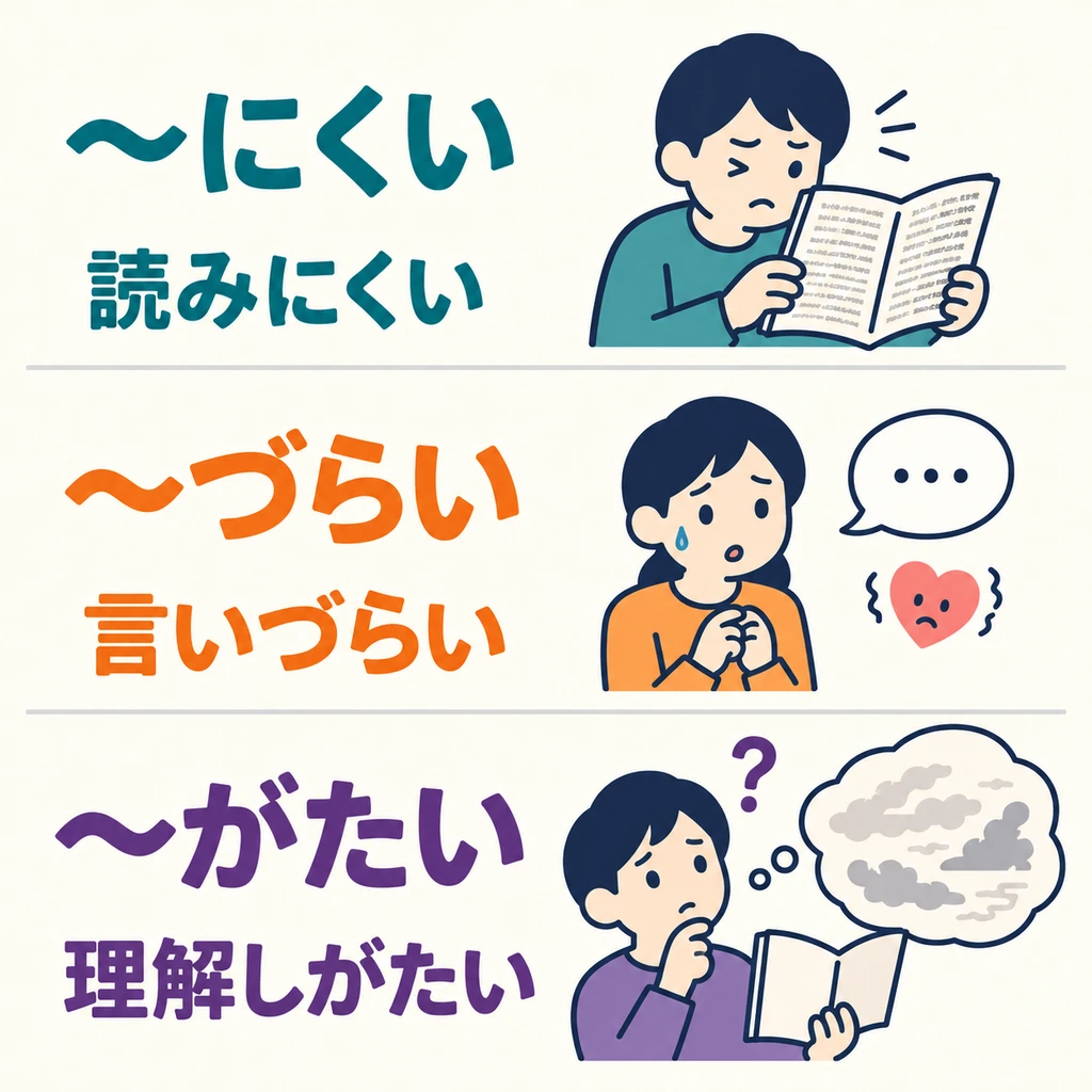 Look at the three pictures: tiny print, reluctance to speak, and difficulty understanding the author. Do these difficulties have the same cause?