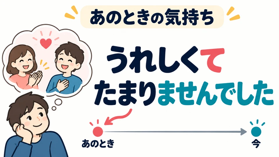 The examples use 「たまりませんでした」 to look back politely on the intense feelings at that time.