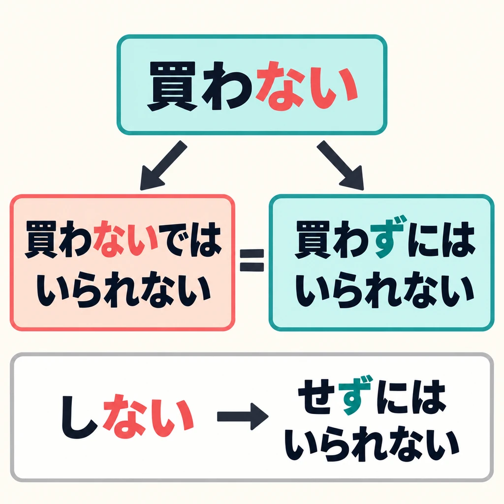 The two forms in the diagram mean the same thing: you cannot resist doing something.