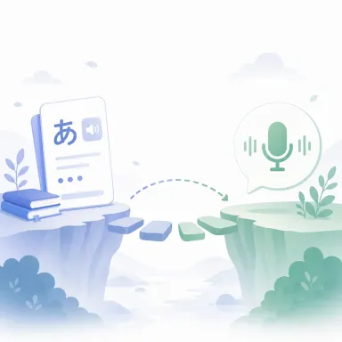Illustration showing the gap between understood knowledge and spoken output